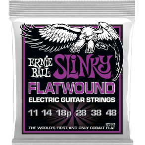 Ernie Ball 2590 Flatwound Power Slinky Electric Guitar